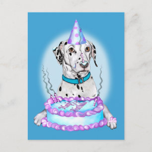 Carte Postale Dalmatie, gâteau visage Anniversaire