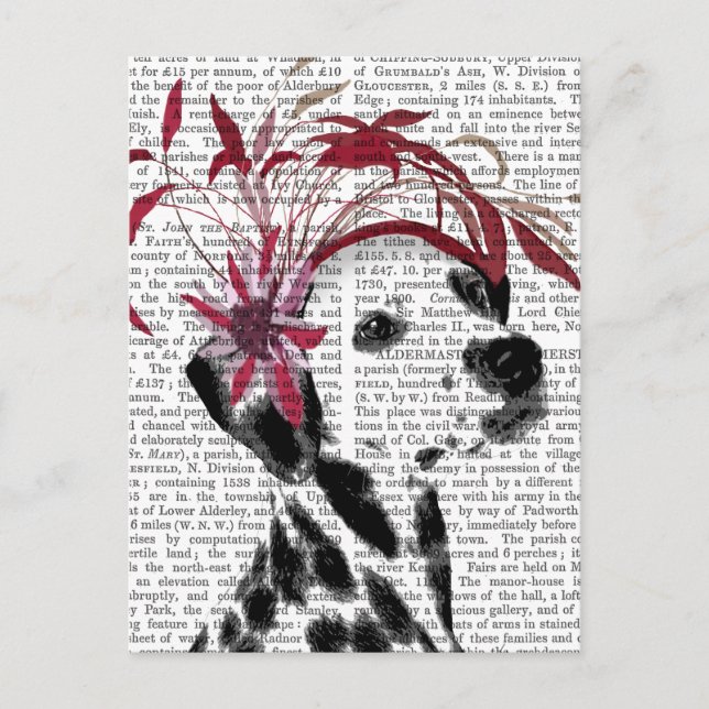 Carte Postale Dalmatien Avec Fascinateur Rouge (Devant)
