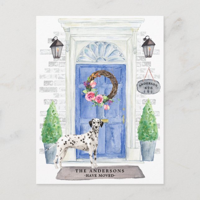 Carte postale Dalmatienne Moving Faire-part (Devant)