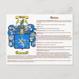 Carte Postale Dalton (signifiant irlandais)