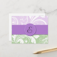 Damas pourpres, Damas vert, Monogramme