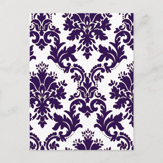 Carte Postale Damas violet (Devant)