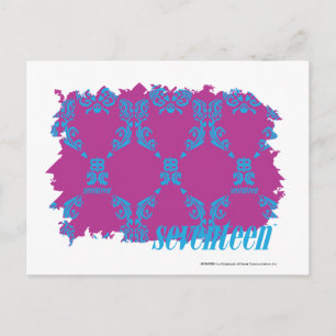 Carte Postale Damask Aqua-Purple 2