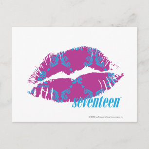 Carte Postale Damask Aqua-Violet