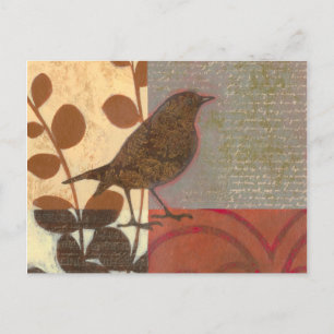 Carte Postale Damask Sparrow