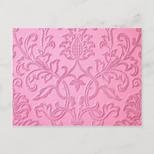 Carte Postale damask velvet rose giri victorien tissu motif