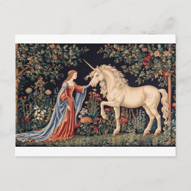 Carte Postale Dame à la licorne (Devant)