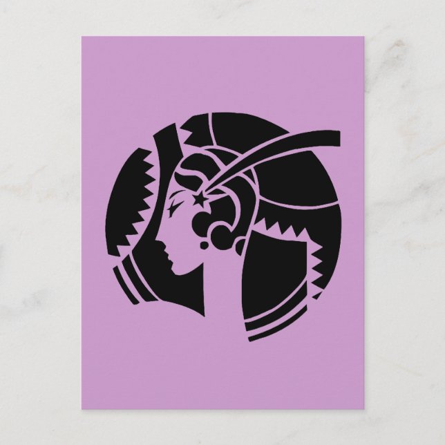 Carte Postale Dame Art Déco (Devant)