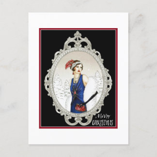 Carte Postale Dame Art déco des années 1920