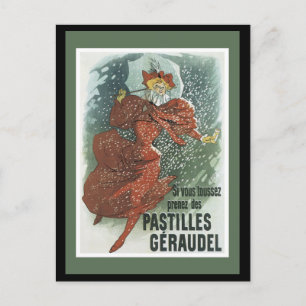 Carte Postale Dame Art Nouveau