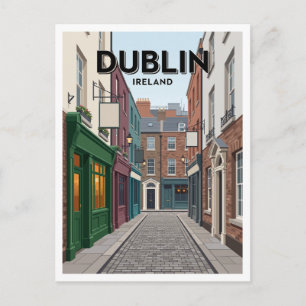 Carte Postale Dame Court Dublin Irlande Souvenir