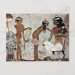 Carte Postale Dame Dans Les Toilettes De Maler Der Grabkammer De