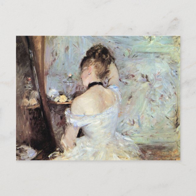 Carte Postale Dame dans les toilettes par Berthe Morisot (Devant)