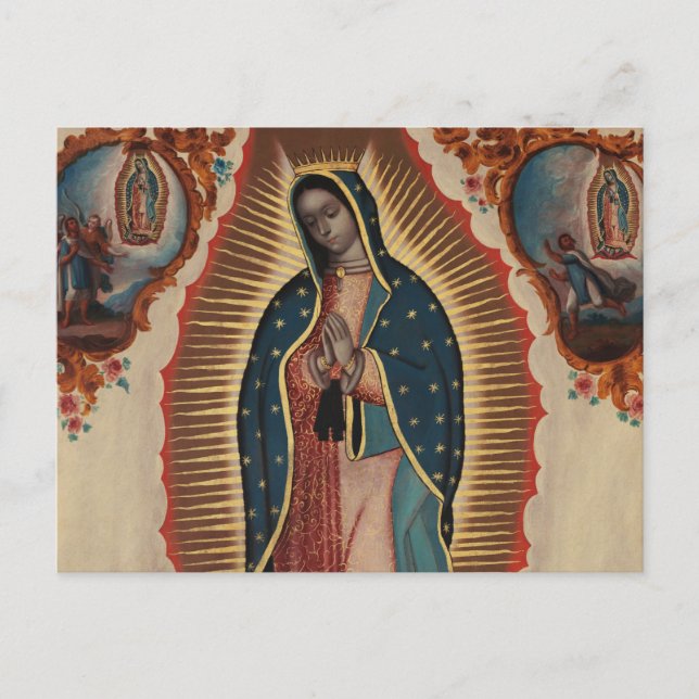 Carte Postale Dame de Guadalupe, 1780 par Sebastian Zalcedo (Devant)