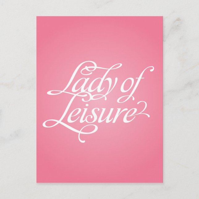 Carte Postale Dame de loisirs 2B (Devant)