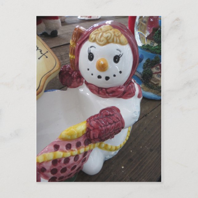 Carte Postale Dame de Neige (Devant)