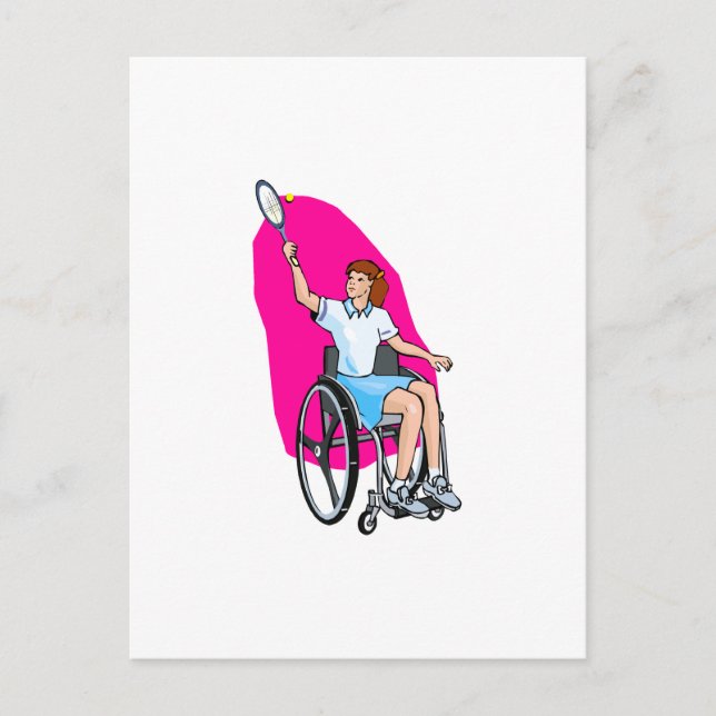 Carte Postale Dame de tennis (Devant)