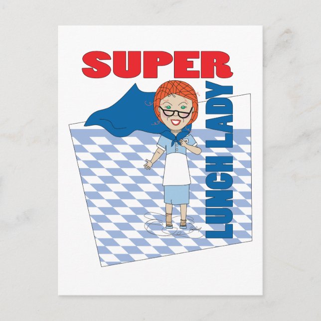 Carte Postale Dame du déjeuner - Super Dame du déjeuner (Devant)