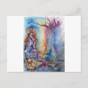 CARTE POSTALE DAME DU LAC