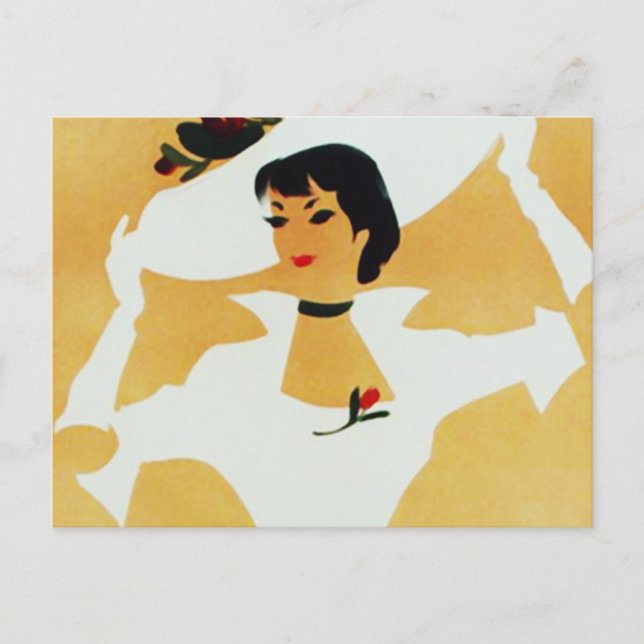 Carte Postale Dame élégante (Devant)