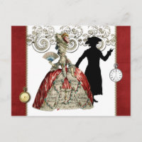 Dame géorgienne avec ventilateur et gentilhomme -
