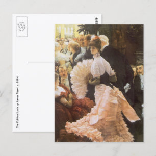 Carte Postale Dame politique par James Tissot, Victorien Vintage