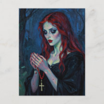 Dame Vampire Avec Rosaire