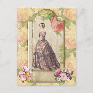 Carte Postale Dame victorienne