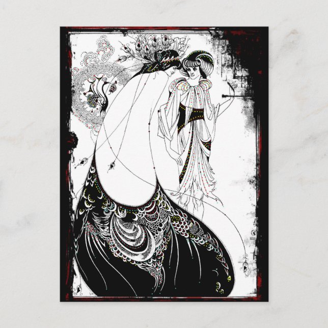 Carte Postale Dames en robes fantaisistes (Devant)