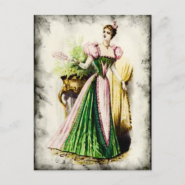 CARTE POSTALE DAMES MOYENNES VINTAGE 84 (Devant)
