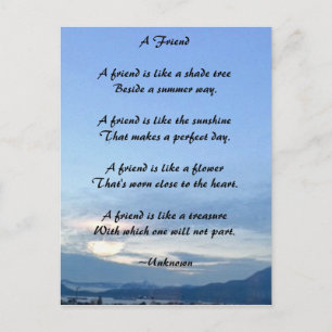 Carte postale d'amitié