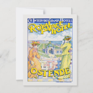 Carte Postale Dampfschiffahrt Zürichsee Poster vintage 1900