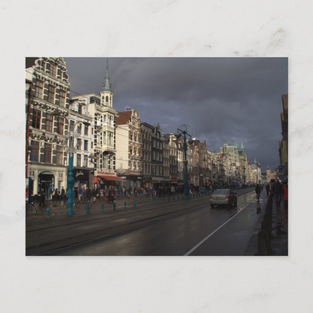 Carte Postale Damrak, Amsterdam (Devant)