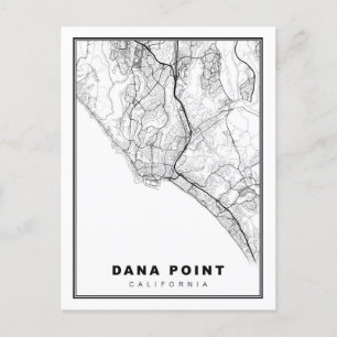Carte Postale Dana point map