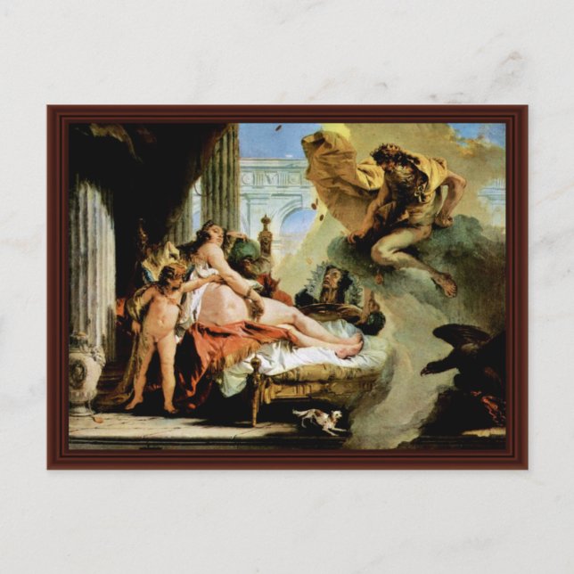 Carte Postale Danae Et Zeus Par Tiepolo Giovanni Battista (Devant)