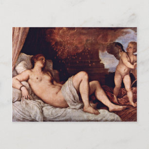 Carte Postale Danae. Par Tizian (Meilleure Qualité)