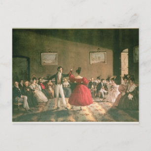 Carte Postale Dance dans un salon à Buenos Aires, c.1831 (w/c