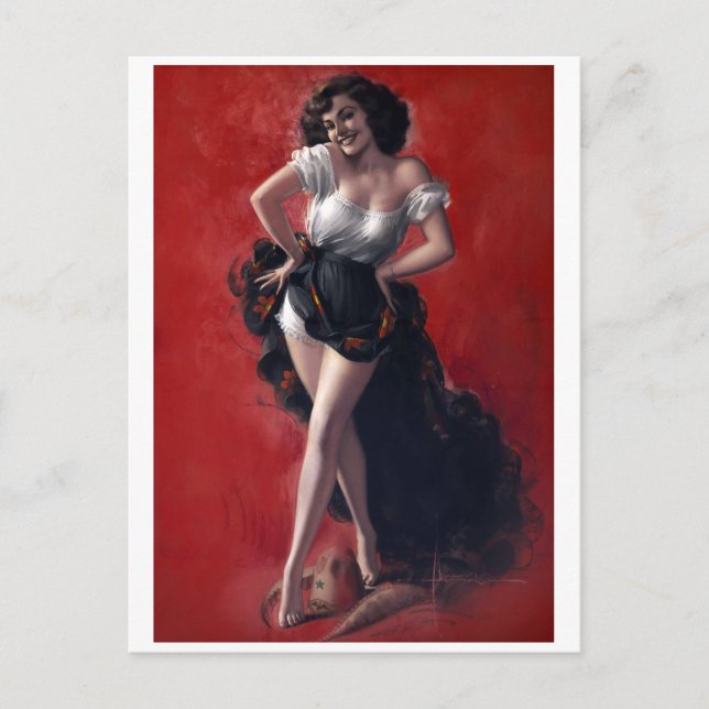 Carte Postale Dancer Pinup (Devant)