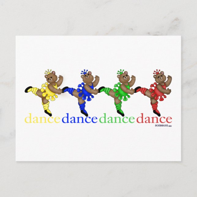 Carte Postale Dancing Bears (Devant)