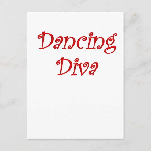 Carte Postale Dancing Diva (Devant)