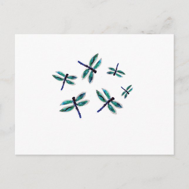 Carte Postale Dancing Dragonfly Art (Devant)