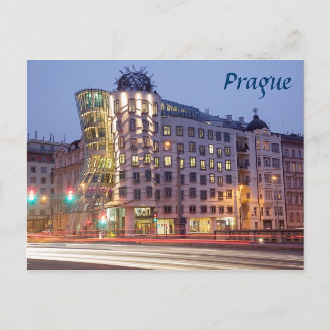 Carte Postale Dancing House Prague photo souvenir (Devant)