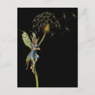Carte Postale Dandelion Faery (avec peinture de guerre)
