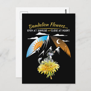 Carte Postale Dandelion Flower Facts - Nature Lover