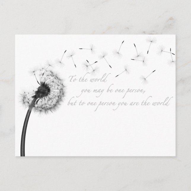 Carte postale Dandelion Inspiration (Devant)