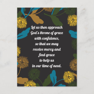 Carte postale Dandelion noir modifiable