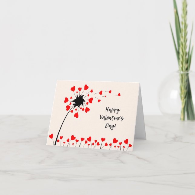 Carte postale Dandelion pour la Saint Valentin (Devant)