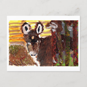 Carte postale d'âne de la vallée paisible