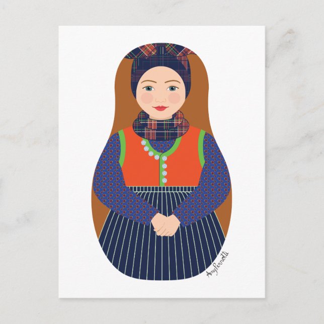 Carte postale Dane, Rømø Matryoshka (Devant)