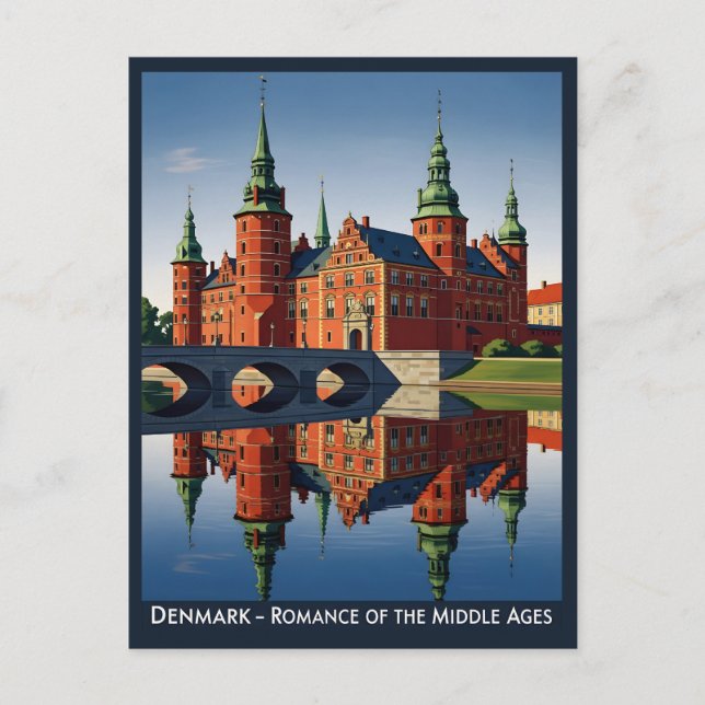 Carte Postale Danemark - Château de Frederiksborg (Devant)